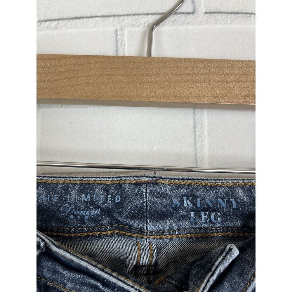 The Limited Denim Skinny Leg Dark Blue Jeans 917 Womens 6 - Picture 3 of 12